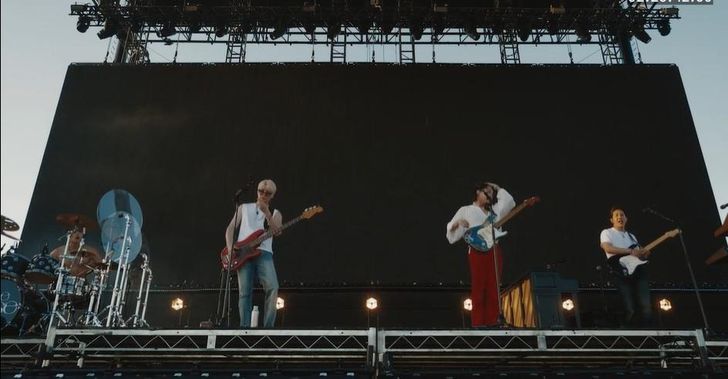 Korean indie rock band The Rose plays at Coachella Valley Music and Arts Festival in 2024, in a scene from the documentary “The Rose: Come Back to Me” / Courtesy of Rock and Rose Films