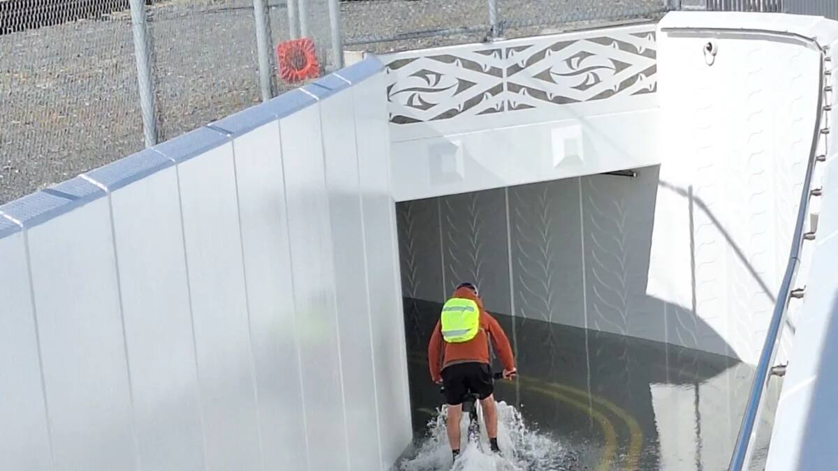 Minister Chris Bishop’s frustration with flooded cycleway at Petone - ‘Sort it out’