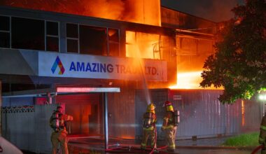 Second major blaze in Onehunga, police treating blaze in commercial premises as ‘suspicious’