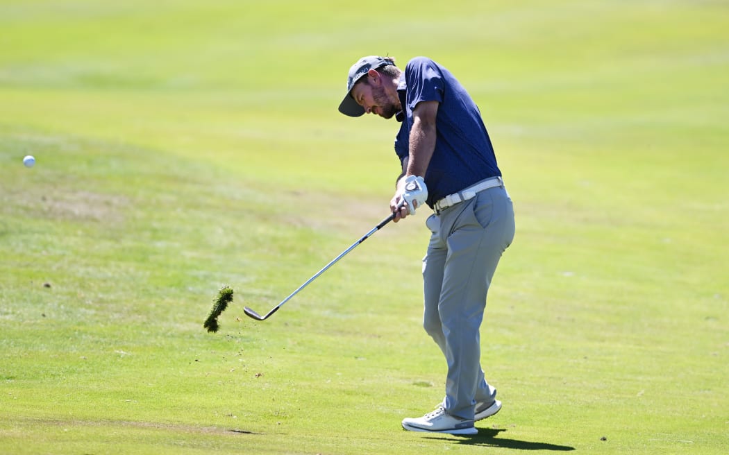 New Zealander Kerry Mountcastle plays during the third round of the New Zealand Open at Millbrook Resort, neaer Queenstown, Saturday 28 February 2026. ©Copyright Photo: Chris Symes / www.photosport.nz