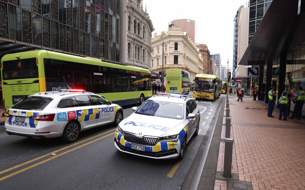 A pedestrian has been taken to hospital in a serious condition after being hit by a bus in central Wellington.