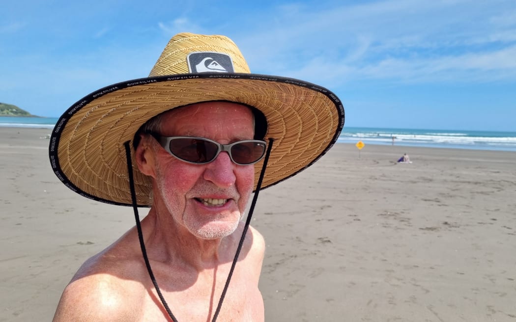 Chris Perry swam or blow-carted at the beach in Raglan nearly every day.