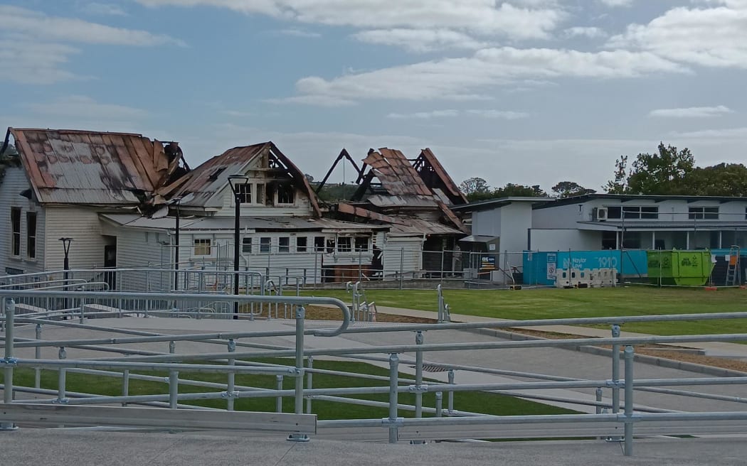A fire destroyed the sport's pavillion at Northcote College.