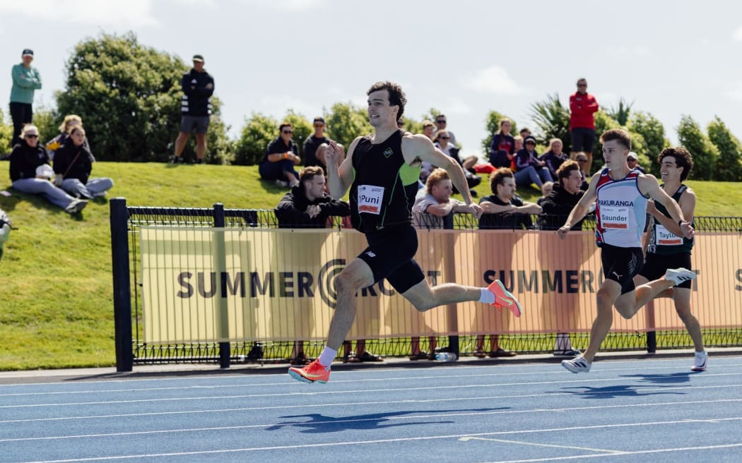 Tommy Te Puni has eclipsed the NZ 200m record today at the International Track Meet in Christchurch, running 20.35s