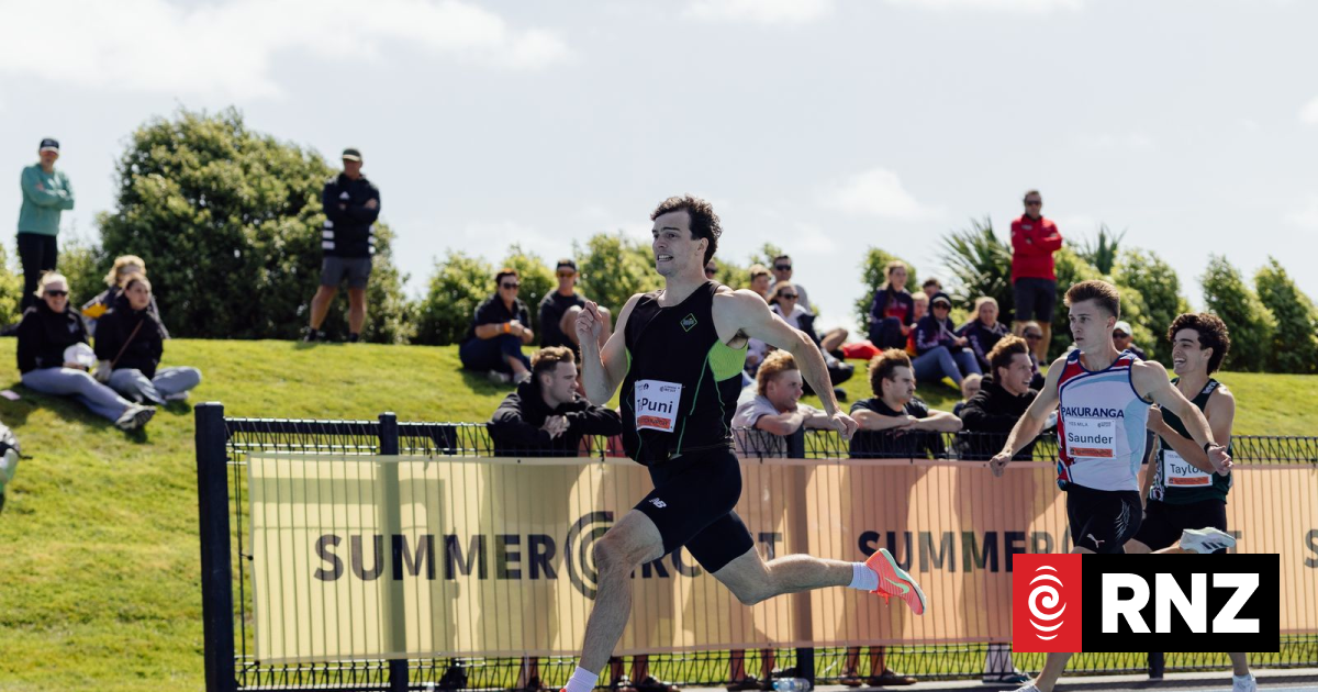 Speedster Tommy Te Puni breaks national 200 metres record at Christchurch