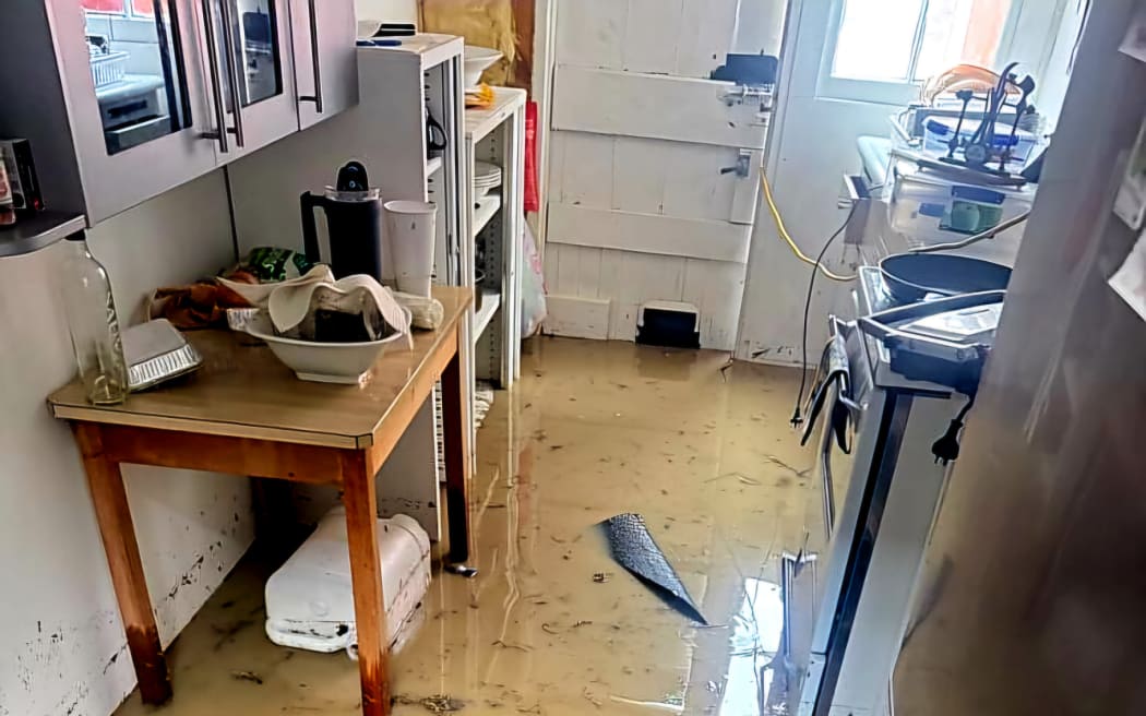 Adam Mazzola's home was half a metre underwater in some parts during the peak of Monday's flooding.