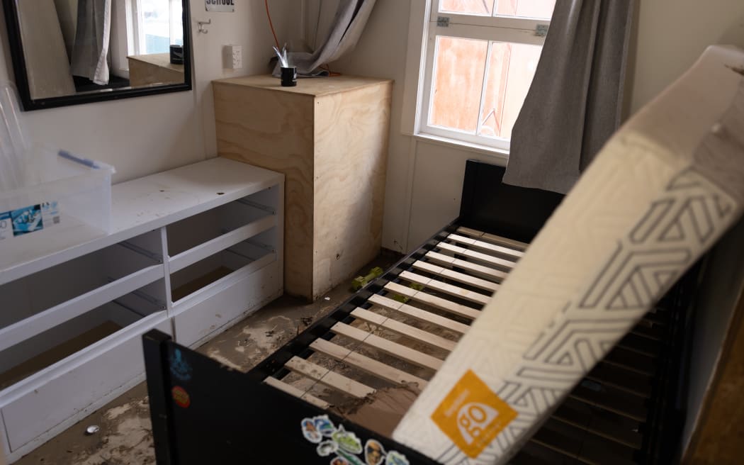 Damage at Adam Mazzola's home