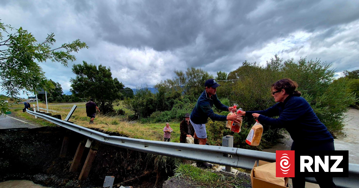 'Lifeline' Lake Ferry Road bridge gouged out by raging floodwaters in South Wairarapa