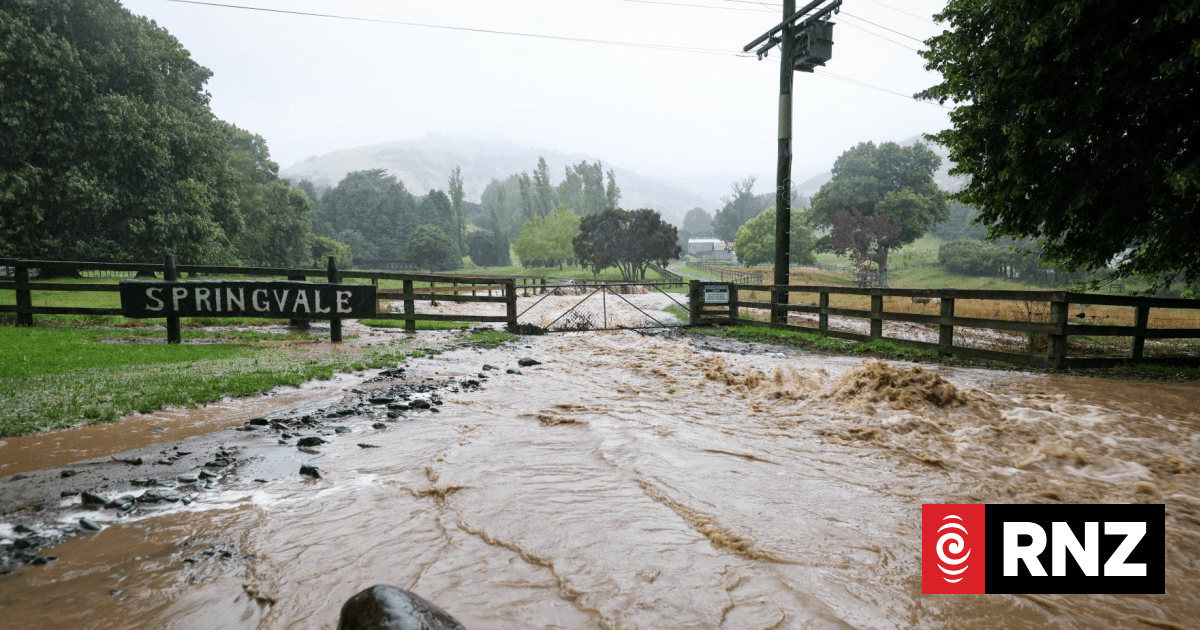 Weather live: Banks Peninsula cut off by slips, flooding