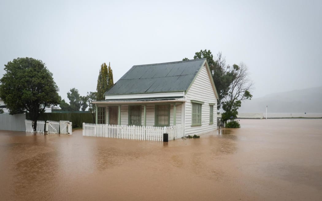 Flooding around Akaroa, Banks Peninsula, 17 February 2026.