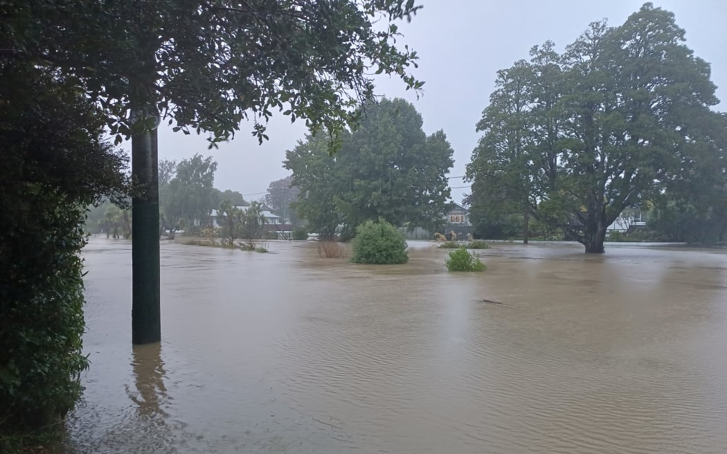 Flooding in Opawa, Christchurch, 17 February 2026.