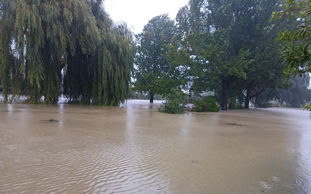 Flooding in Opawa, Christchurch, 17 February 2026.