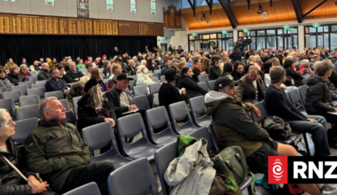 Tempers flare as officials front for packed Moa Point public meeting