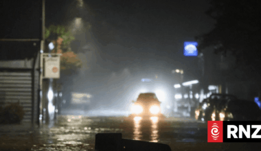 Live weather: Floods close roads around Banks Peninsula as downpour moves south