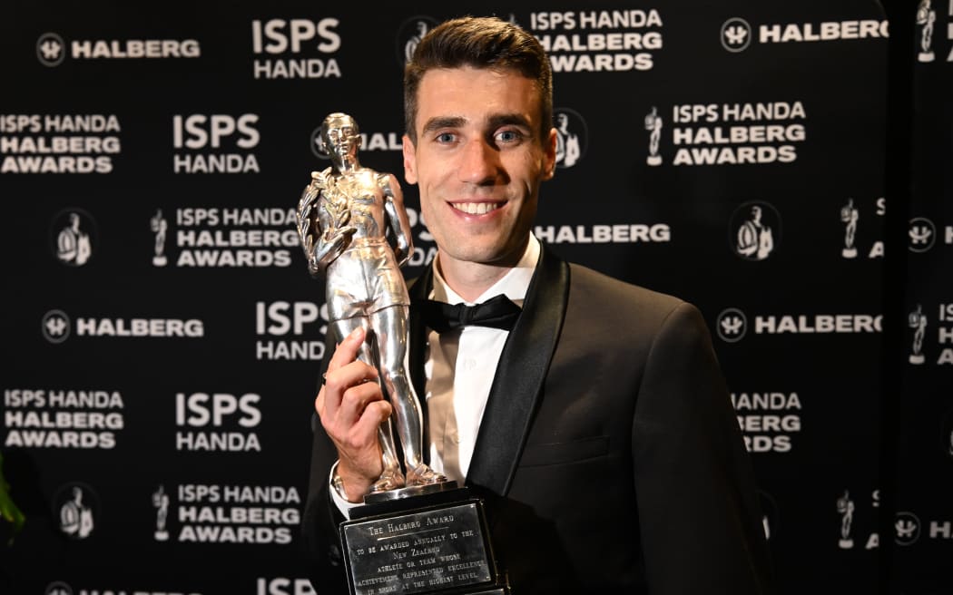 New Zealand high jumper Hamish Kerr is the Supreme Winner at The 63rd Halberg Awards. 2026.