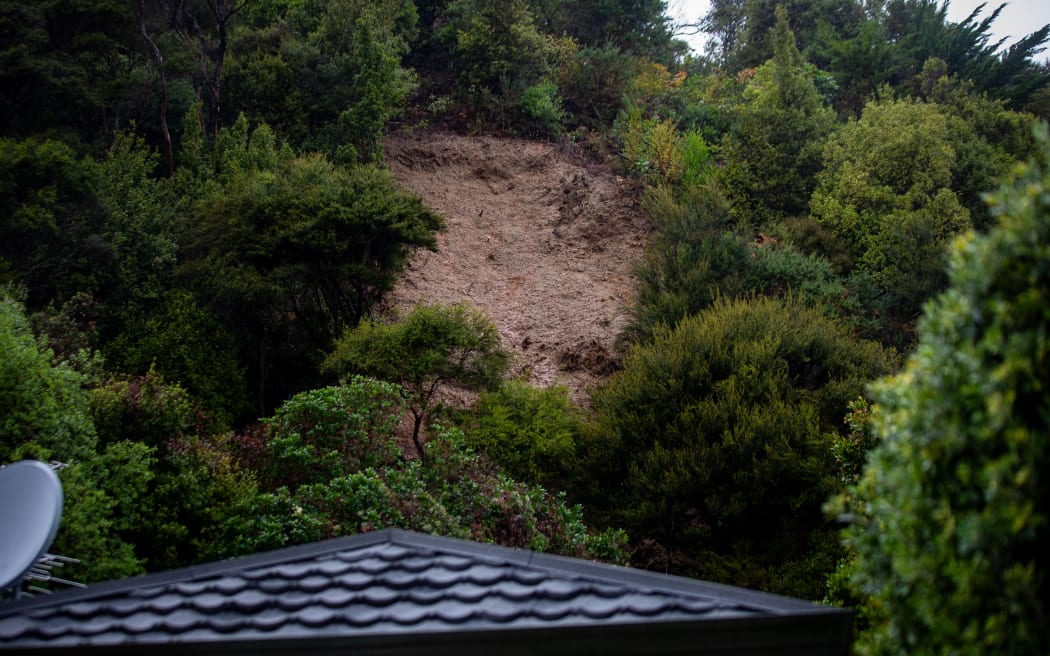 A landslide in Waiwhetū.