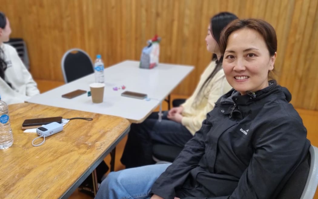 Grace Guo and daughters Kerry and Claire had a sleepless night ahead of being evacuated from their Ashhurst home.