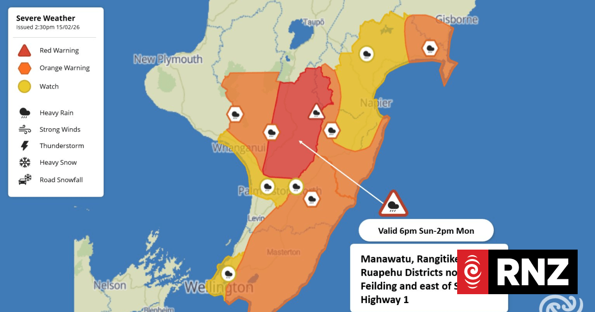 Live: Wild weather warnings issued across NZ, five districts in states of emergency