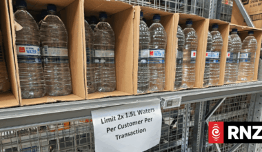 Christchurch supermarket shelves stripped of bottled water after boil water notice issued