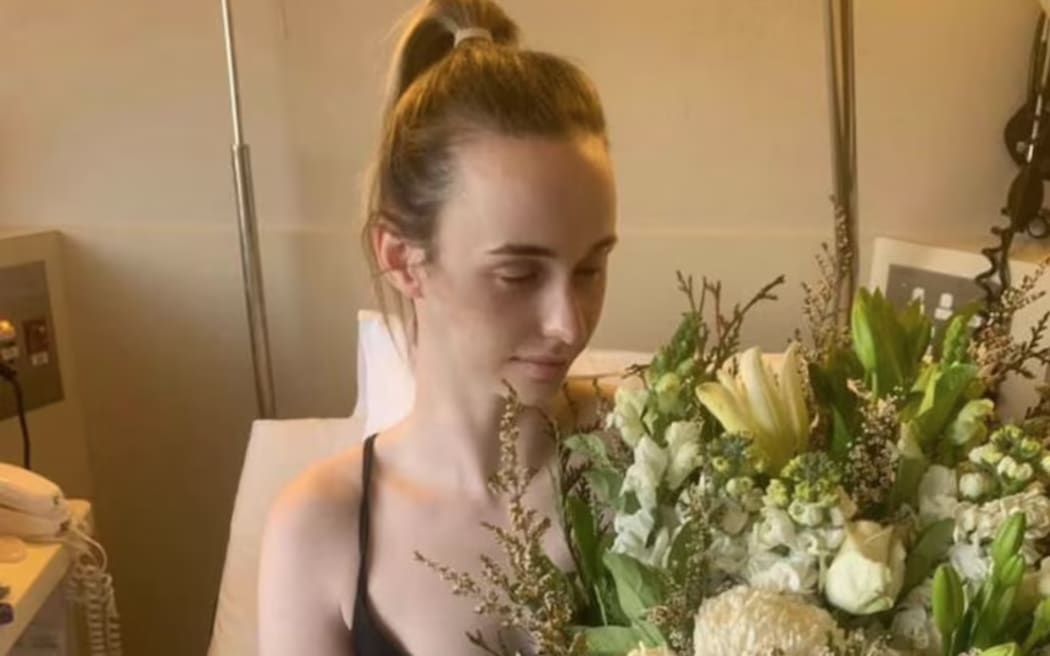 Courtney says she was anxious about not being able to have children.