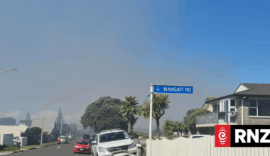 Smoke billows across New Plymouth's Bell Block and Waitara due to fire