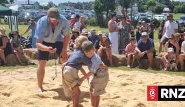 Taranaki locals get to grips with Swiss wrestling