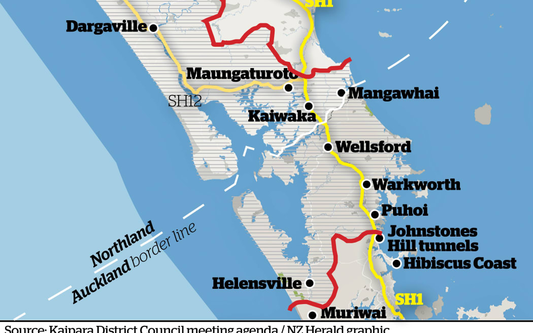 The proposed Kaipara-North Rodney Council's footprint would cover the current Kaipara District Council and north Rodney which currently comprises about 30% of the footprint of Auckland Council