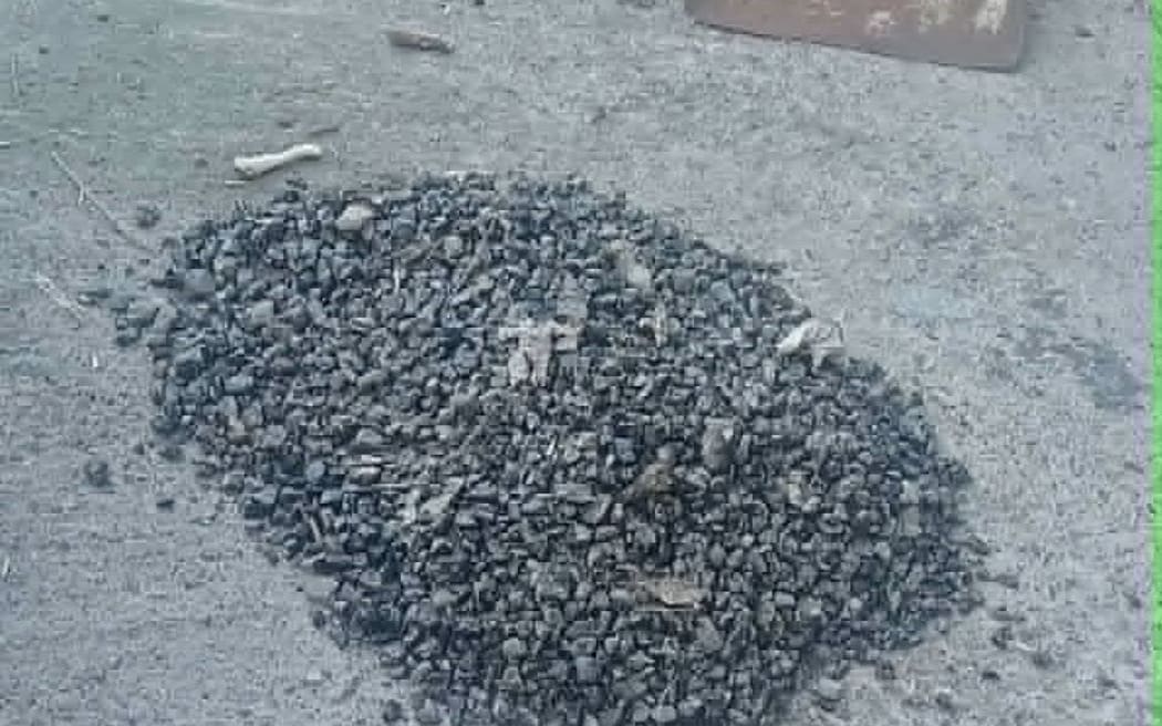 Sam Johnstone said he removed at least two shovel loads of stones from his car’s inner guards, suspension and brakes after driving over roadworks on State Highway 2 north of Waipawa, through to just before the town clock.