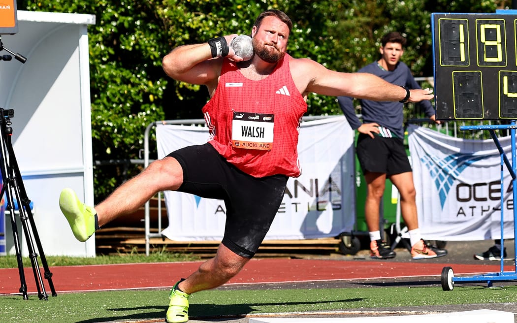 Tom Walsh during 2026 Sir Graeme Douglas International at The Trusts Arena.