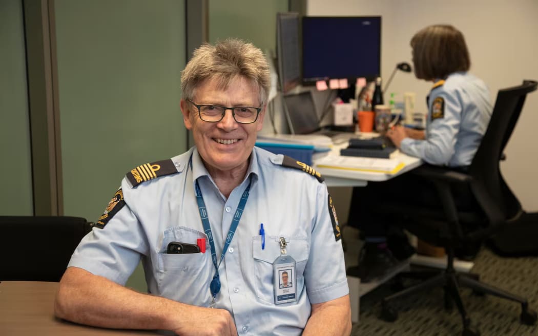 Customs officer Neville Brown at Christchurch Airport.