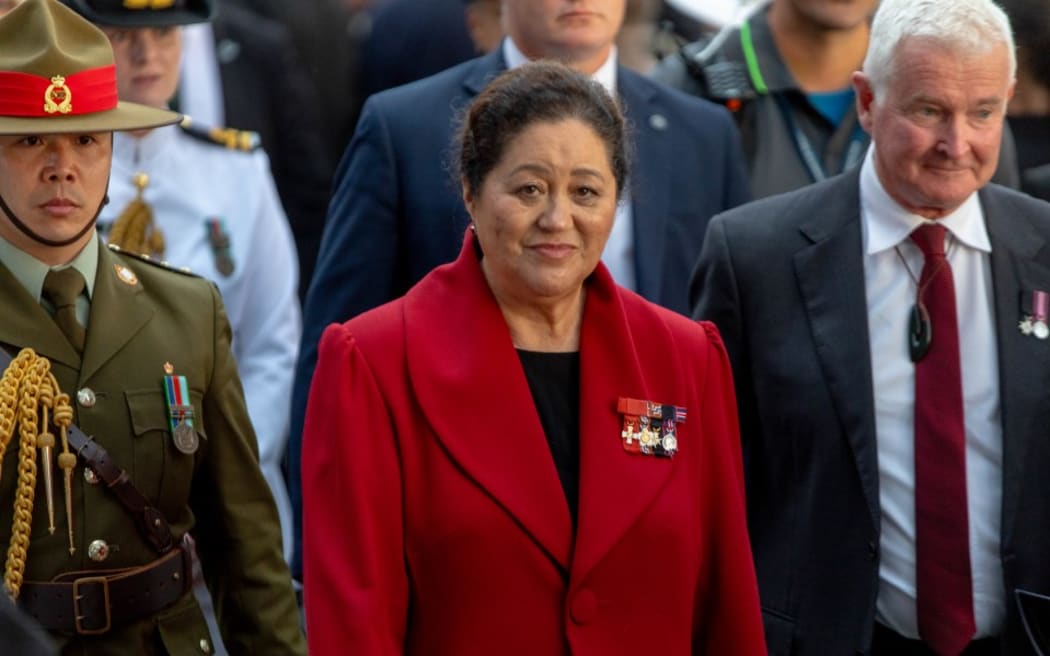 Governor-General Dame Cindy Kiro at the Waitangi Day dawn ceremony 2026.