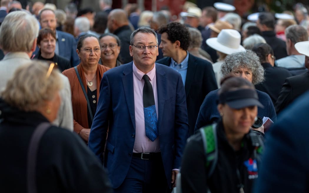 National's Dr Shane Reti at the Waitangi Day dawn ceremony 2026.