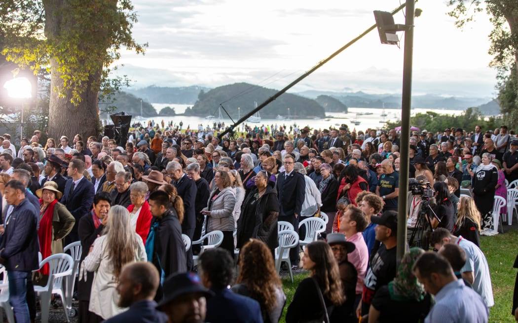 Waitangi Day 2026 is marked at Te Whare Rūnanga, the Waitangi Treaty Grounds in the Bay of Islands.