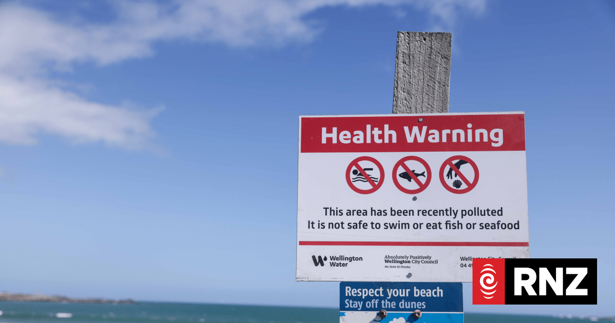 70 million litres of raw sewage flowing into Wellington sea