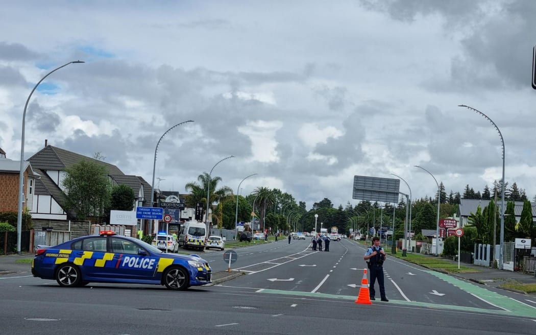 A police incident is unfolding in Hamilton