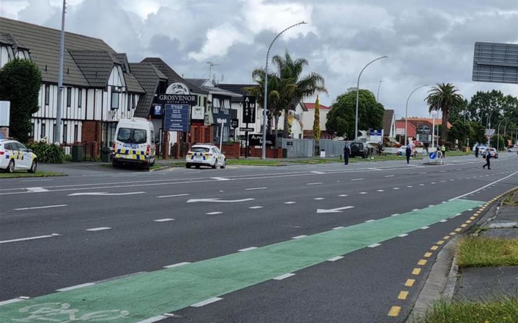 A police incident is unfolding in Hamilton