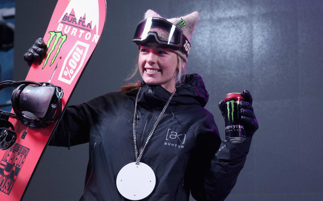New Zealand snowboarder Zoi Sadowski-Synnott at the 2026 Aspen X-Games.