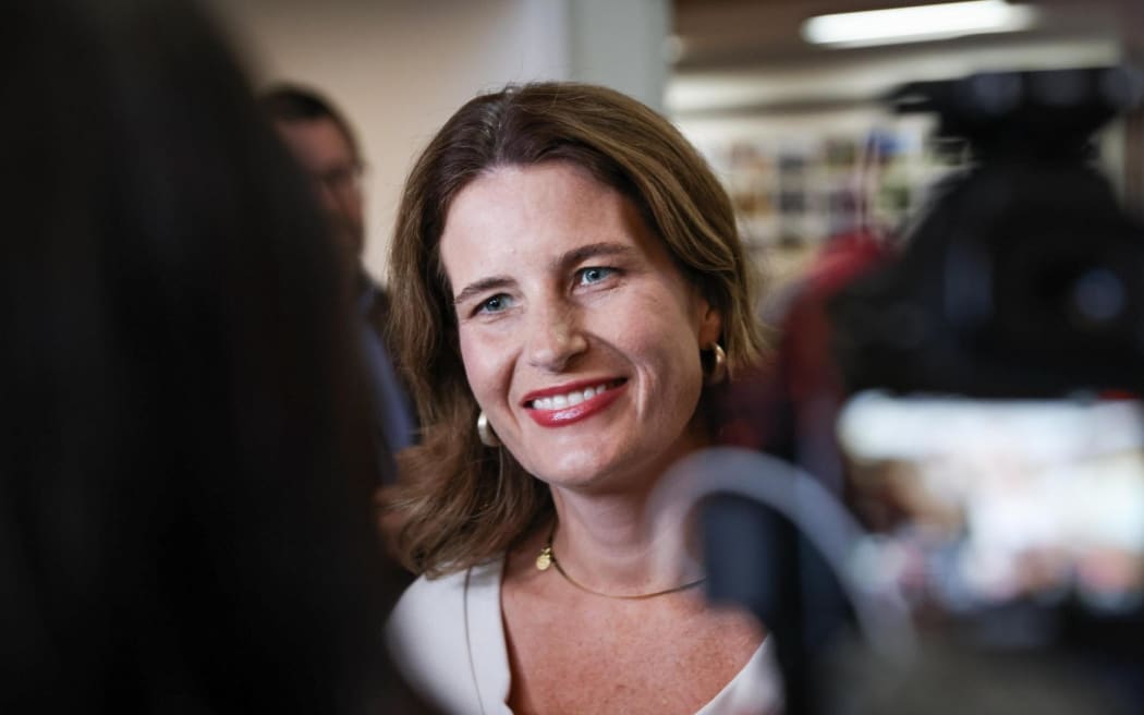 Nicola Willis at the National Party caucus retreat, 21 January 2026.