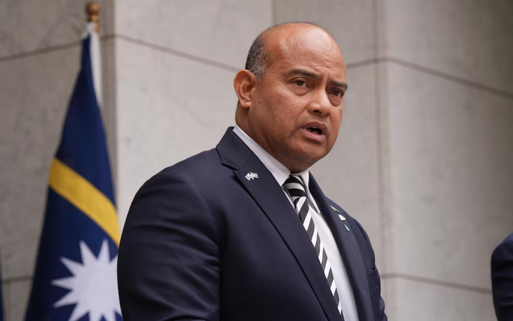 Nauru President David Adeang reached a treaty deal with Australia late last year.