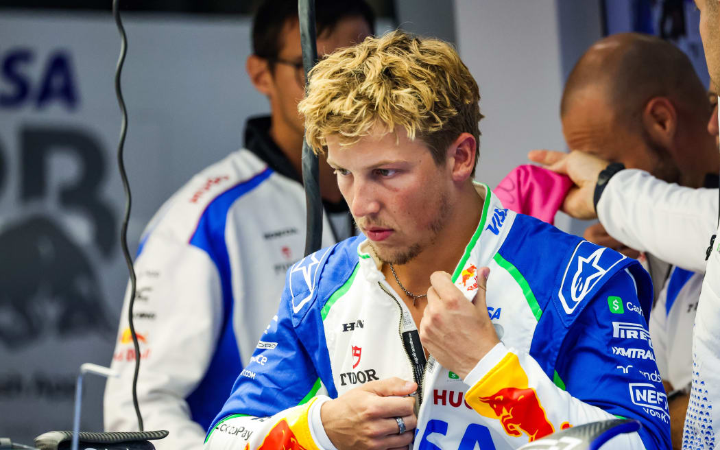 New Zealand driver Liam Lawson of Racing Bulls.