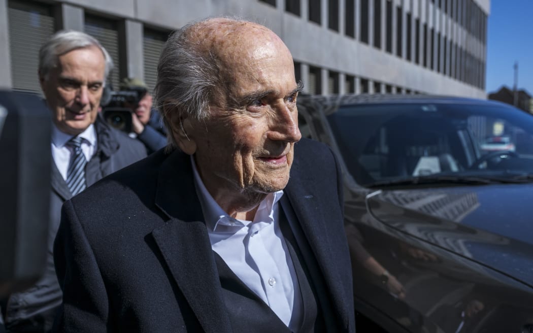 Former FIFA president Sepp Blatter, 2025.