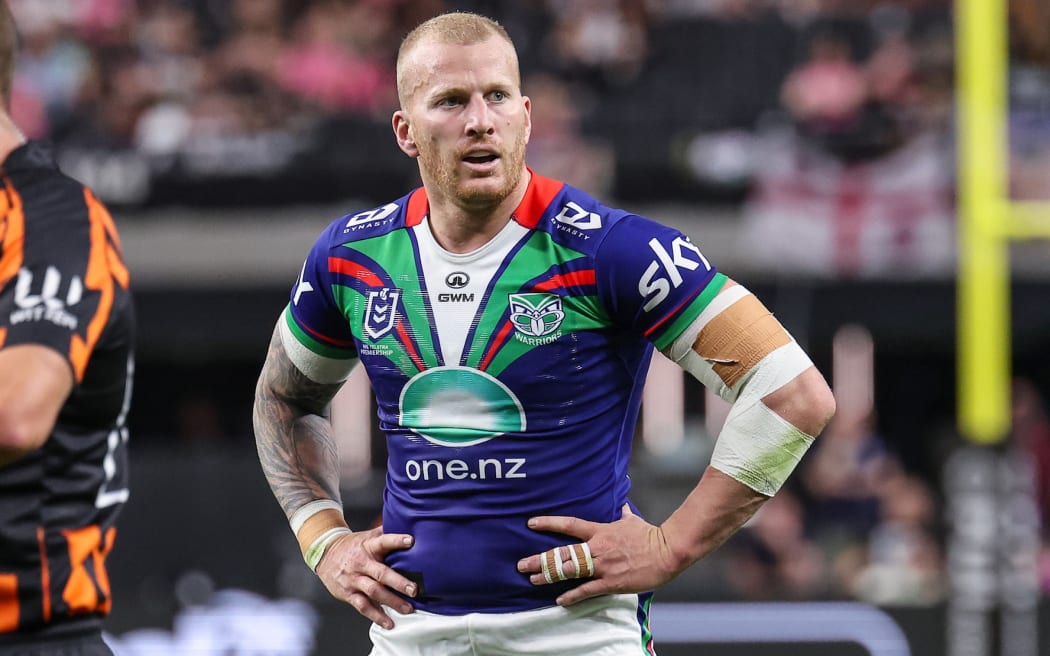 Mitchell Barnett of the Warriors against Canberra Raiders.