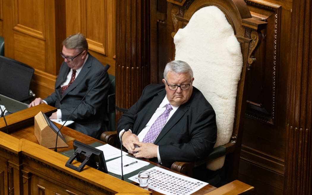 Gerry Brownlee in the Chair as Speaker.