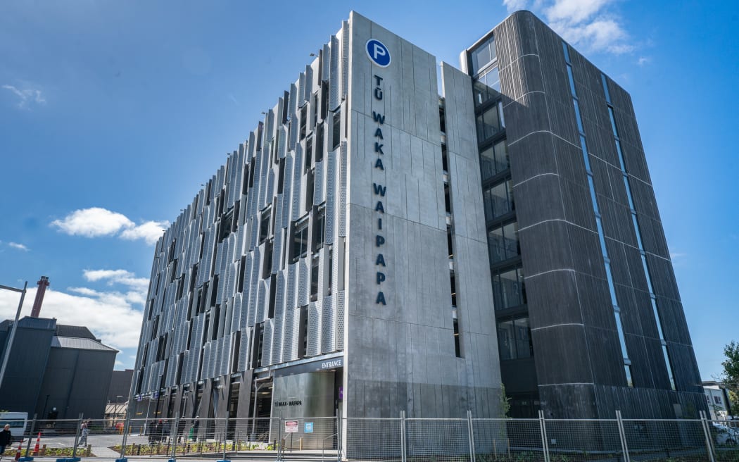 Christchurch Hospital's new public carpark, Tū Waka Waipapa.