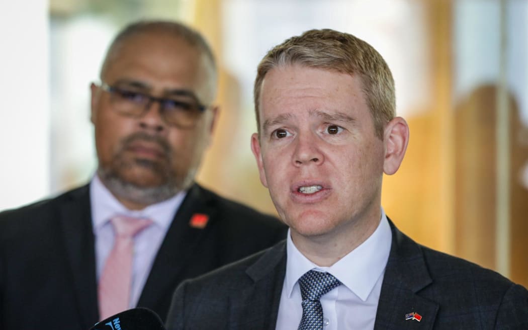 Chris Hipkins and Peeni Henare
