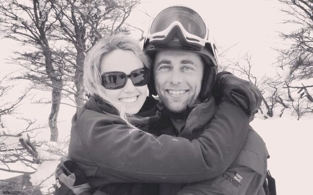 Dave and Amy van Zwanenberg, a Muriwai volunteer firefighter who died during Cyclone Gabrielle