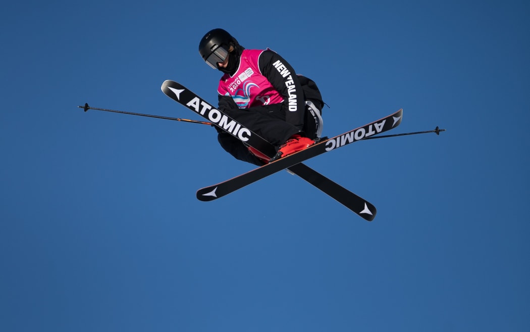 Ben Barclay NZL in action during the Freestyle Skiing Men’s Freeski Slopestyle at Leysin Park The Winter Youth Olympic Games, Lausanne, Switzerland, Monday 20 January 2020