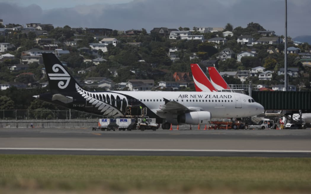 Generic plane. Air New Zealand at Wellington airport.