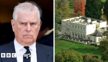 Andrew moves out of Royal Lodge home early after latest Epstein files - BBC