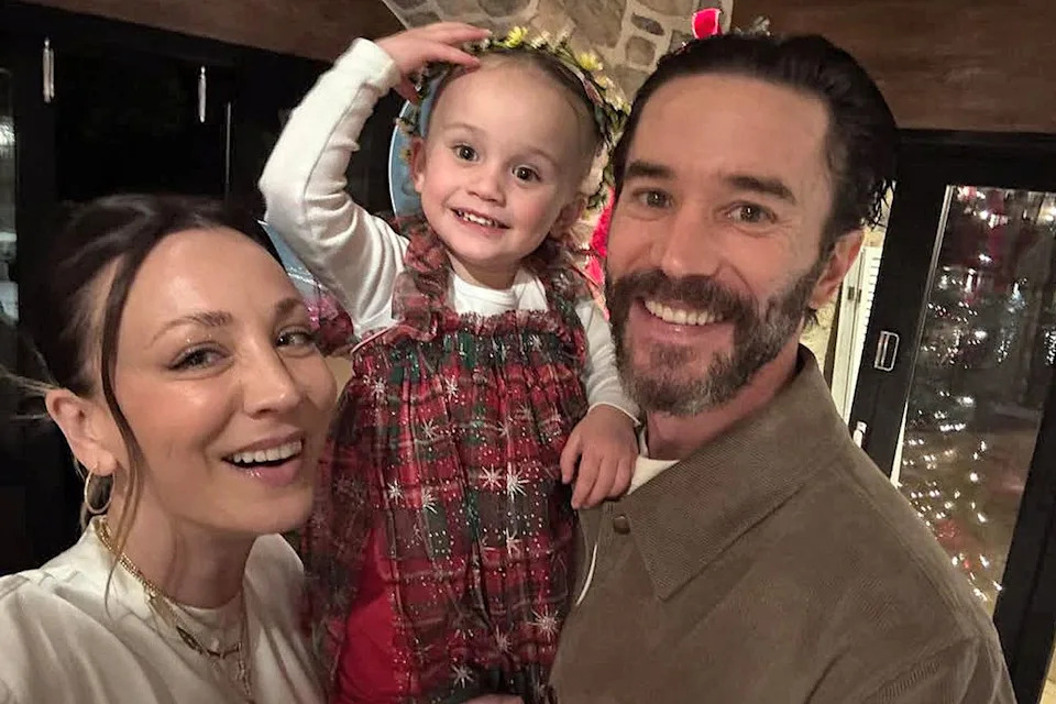 Kaley Cuoco and Tom Pelphrey with their daughter, Matilda Kaley Cuoco/Instagram